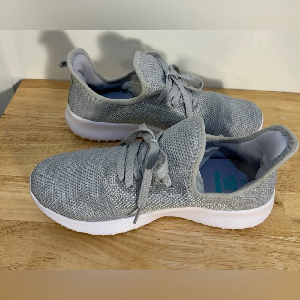 Athletic Works Women's Gray Cushion Sole Sneakers 8 1/2 Comfort Trainers